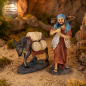 Preview: Krippenfigur Esel mit Hirte K936-1 – Detaillierte Zusatzfiguren für eine lebendige Weihnachtskrippe